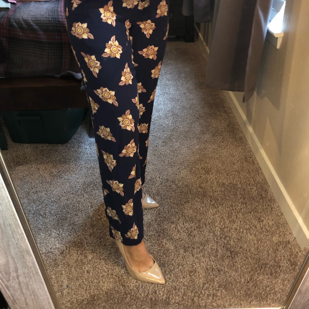 LOFT floral pants